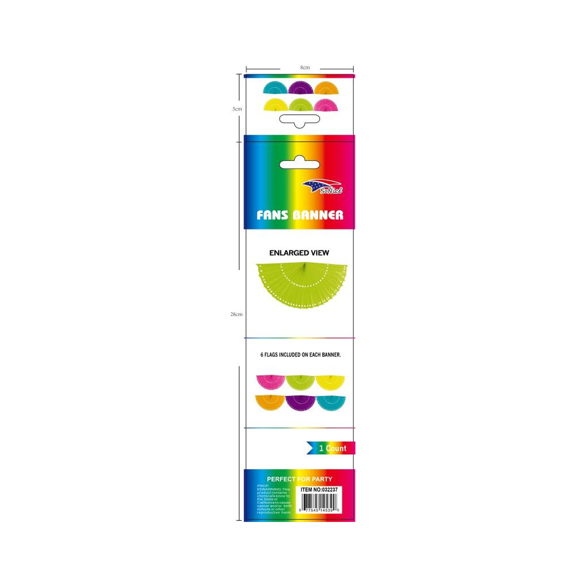6Pcs Fans Banner Fiesta